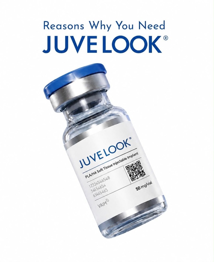Produk Juvelook dan perlengkapan injeksi untuk collagen stimulator treatment di Ovela Clinic Jakarta