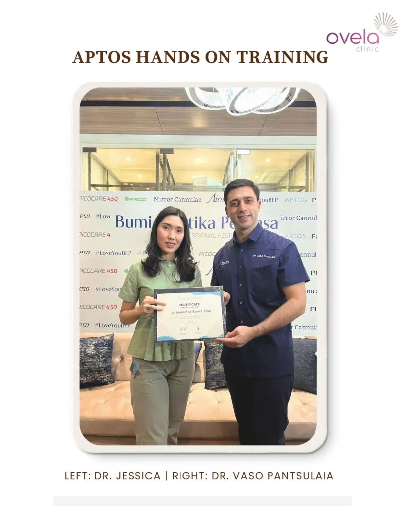 Dokter Ovela dengan Sertifikat Training APTOS