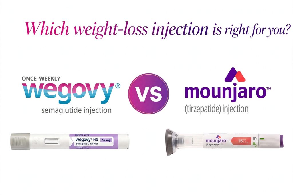 Perbandingan Wegovy dan Mounjaro sebagai medication untuk weight management dan menurunkan berat badan